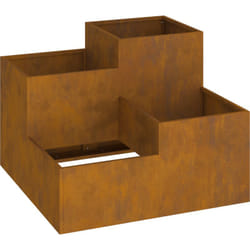 Vidaxl - Jardinière 80x80x60 cm en acier résistant aux intempéries