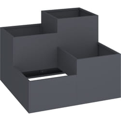 Vidaxl - Jardinière 100x100x60 cm en acier anthracite