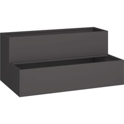 Vidaxl - Jardinière - Acier noir à 2 niveaux, 100x60x45 cm
