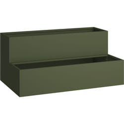 Vidaxl - jardinière jardin 2 niveaux 100x60x45 cm Olive Acier