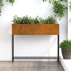 Bac De Jardin Surélevé Rouillé 100 X 26 X 82 Cm Acier Vidaxl