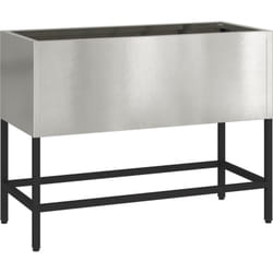 Vidaxl - Jardinier surélevé 60x26x45 cm en acier inoxydable