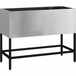 Ce pot en acier galvanisé a une forme stylée qui s'adapte super bien à n'importe quel balcon ou jardin. Avec un style industr ...