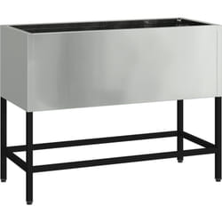 Vidaxl - Jardinière Élevée 60x26x45 cm Acier Galvanisé