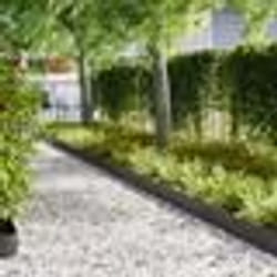 vidaXL Bordures de Jardin 10 pcs Noires 100x0.5x20 cm Fer