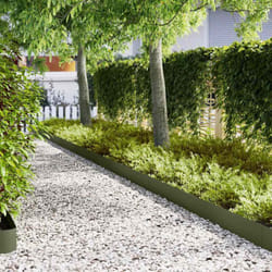 vidaXL Bordures de Jardin 20 pcs Vert Olive 100x0.5x20 cm Plastique