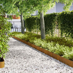 Bordure De Pelouse 20 Pcs Marron 100 X 0.05 X 20 Cm Vidaxl