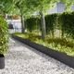 vidaXL Bordures de jardin 10 pcs Noir 100x0,5x30 cm Acier
