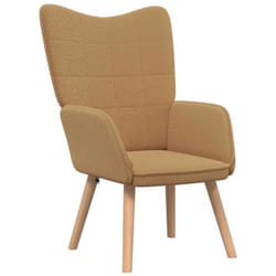 Fauteuil relaxant Beige 62 x 67 x 95.5 cm tissu Vidaxl