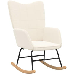 Fauteuil relaxant Crème 61 x 78 x 98 cm tissu Vidaxl
