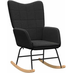 Fauteuil relaxant Noir 61 x 78 x 98 cm tissu Vidaxl