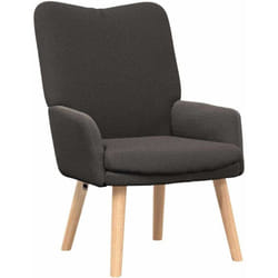 Fauteuil relaxant Gris foncé 63 x 67 x 94 cm tissu Vidaxl