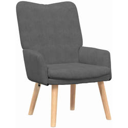 Fauteuil relaxant Gris foncé 63 x 67 x 94 cm tissu Vidaxl