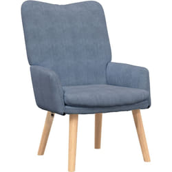 Vidaxl - Chaise Relaxante en Tissu Cordon Bleu
