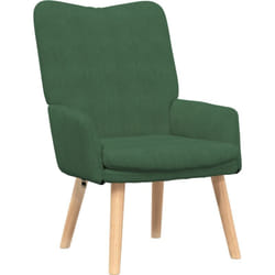 Vidaxl - Chaise Relaxante Vert Jungle en Velours Côtelé