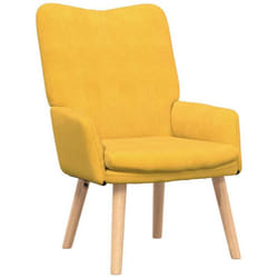 Fauteuil relaxant Jaune clair 63 x 67 x 94 cm tissu Vidaxl