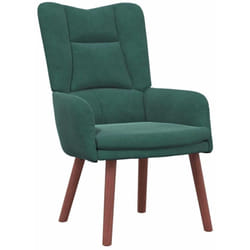 Fauteuil relaxant Vert foncé 63 x 67 x 94 cm Velours Vidaxl