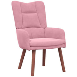 Fauteuil relaxant Rose 63 x 67 x 94 cm Velours Vidaxl