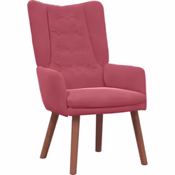 Ce Fauteuil Contemporain Rouge Vin est un super mélange de style et de confort, parfait pour n'importe quel espace intérieur  ...