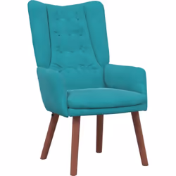 Ce fauteuil moderne est un super ajout à votre maison, avec son confort et son style. Son tissu turquoise éclatant et son cad ...