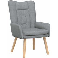 Fauteuil relaxant Gris clair 63 x 67 x 94 cm tissu vidaXL