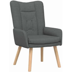 Fauteuil relaxant Gris foncé 63 x 67 x 94 cm tissu Vidaxl