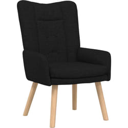 Vidaxl - Chaise Relaxante Tissu Noir