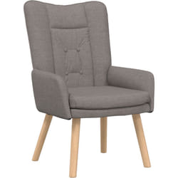 Vidaxl - Fauteuil relaxant en tissu taupe