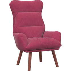 Vidaxl - Fauteuil Relaxant Velours Rouge Vin