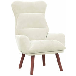 Fauteuil relaxant Crème 69 x 74 x 93 cm Velours vidaXL