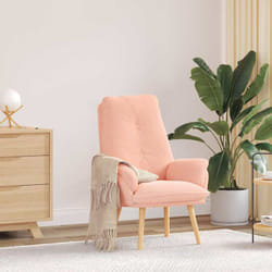 Fauteuil Relaxant Rose 69 X 74 X 93 Cm Tissu Vidaxl