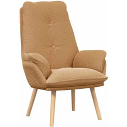 Fauteuil relaxant Beige 69 x 74 x 93 cm tissu Vidaxl