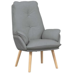Fauteuil relaxant Gris clair 69 x 74 x 93 cm tissu Vidaxl