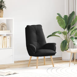 Vidaxl - Fauteuil relaxant en tissu noir