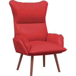 Vidaxl - Fauteuil Relaxant Rouge en Cuir Synthétique