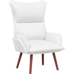 Vidaxl - Fauteuil relaxant en faux cuir blanc