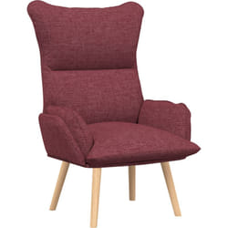 Vidaxl - Fauteuil Relaxant Rouge Vin Tissu