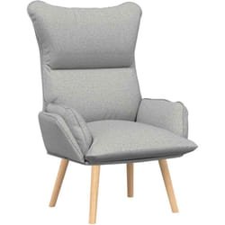 Fauteuil relaxant Gris nuage 69 x 74 x 93 cm tissu Vidaxl