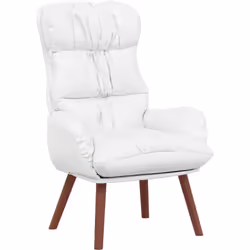 Ce fauteuil moderne allie style et confort, c'est un super choix pour ton salon, ta chambre ou ton bureau. La housse en faux  ...