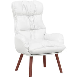 Vidaxl - Fauteuil relaxant en faux cuir blanc