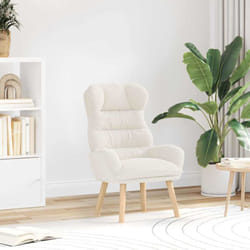 Fauteuil Relaxant Crème 69 X 74 X 93 Cm Tissu Vidaxl