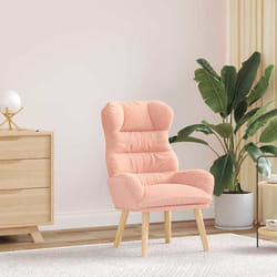Fauteuil Relaxant Rose 69 X 74 X 93 Cm Tissu Vidaxl