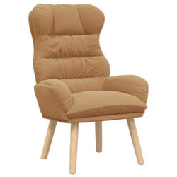 Fauteuil relaxant Beige 69 x 74 x 93 cm tissu Vidaxl