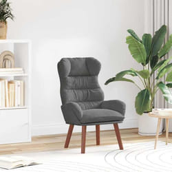 Fauteuil Relaxant Gris Foncé 69 X 74 X 93 Cm Velours Vidaxl