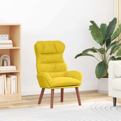 Fauteuil Relaxant Jaune 69 X 74 X 93 Cm Velours Vidaxl