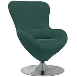 Vidaxl - Fauteuil œuf Vert foncé 63 x 73 x 90 cm Velours