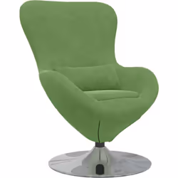 Ce fauteuil moderne dans une belle teinte vert clair ajoute une vraie touche à n'importe quel espace de vie. Il allie style e ...