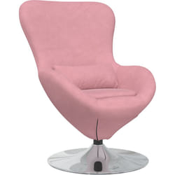 Vidaxl - Fauteuil Œuf en Velours Rose