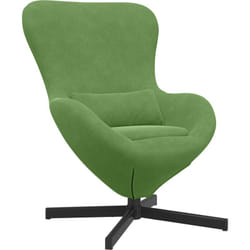 Vidaxl - Fauteuil Œuf en Velours Vert Clair