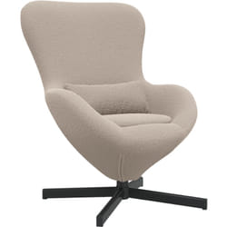 Vidaxl - fauteuil œuf en tissu bouclé gris clair